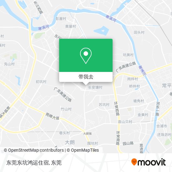 东莞东坑鸿运住宿地图