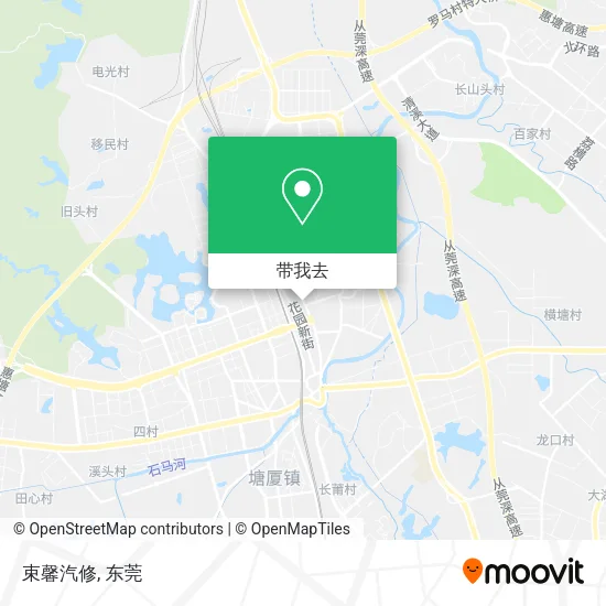 束馨汽修地图