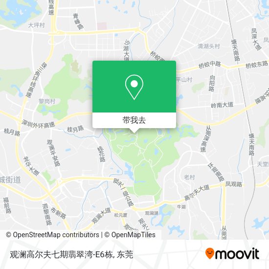 观澜高尔夫七期翡翠湾-E6栋地图
