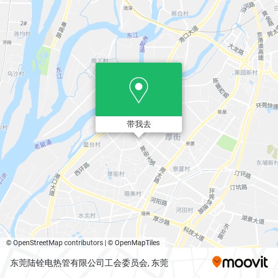 东莞陆铨电热管有限公司工会委员会地图