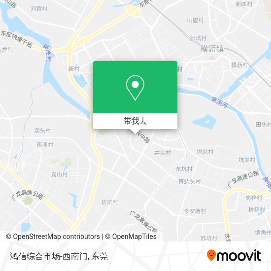 鸿信综合市场-西南门地图