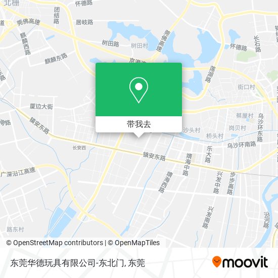 东莞华德玩具有限公司-东北门地图