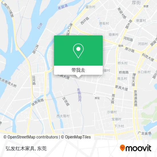 弘发红木家具地图