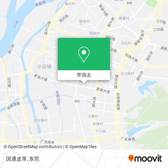 国通皮革地图