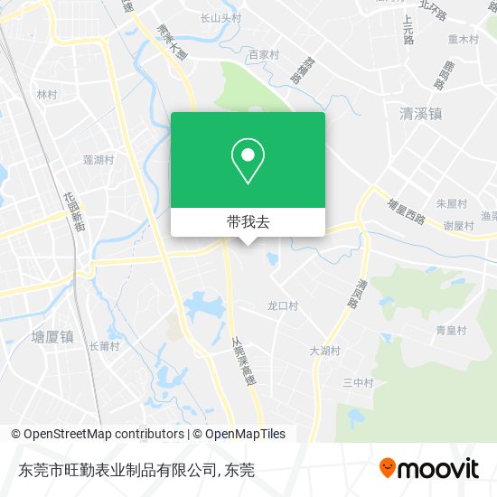 东莞市旺勤表业制品有限公司地图