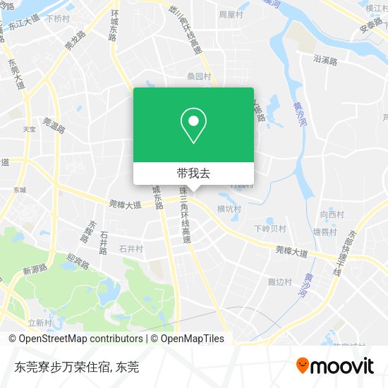 东莞寮步万荣住宿地图