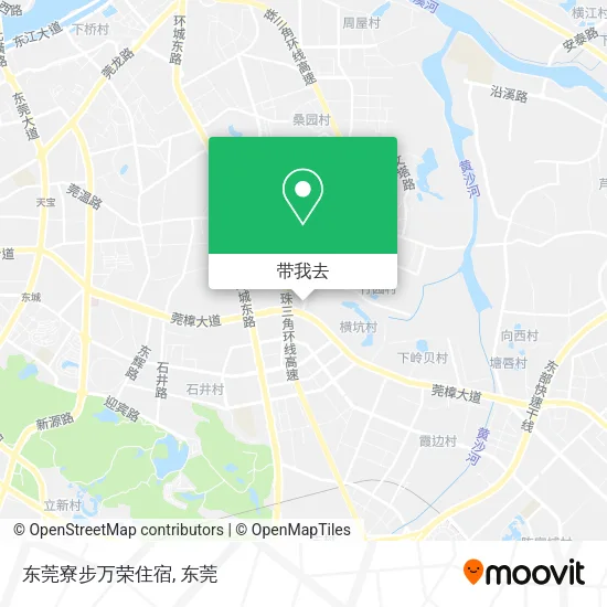 东莞寮步万荣住宿地图