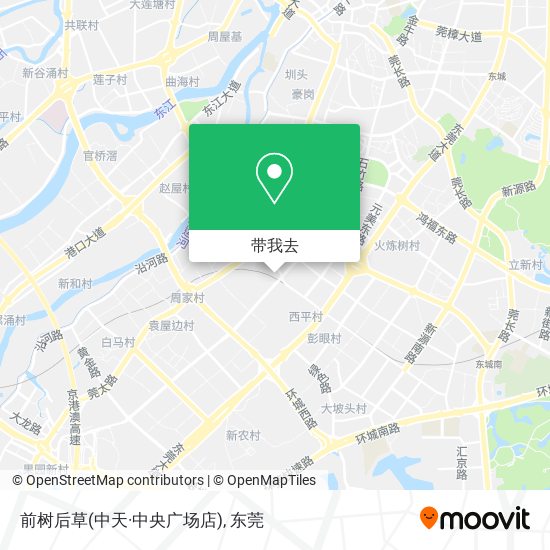 前树后草(中天·中央广场店)地图