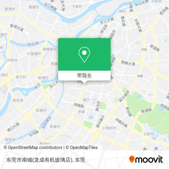 东莞市南城(龙成有机玻璃店)地图