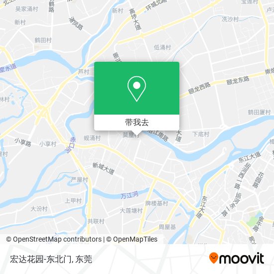 宏达花园-东北门地图