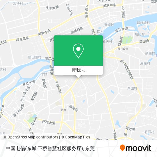 中国电信(东城·下桥智慧社区服务厅)地图