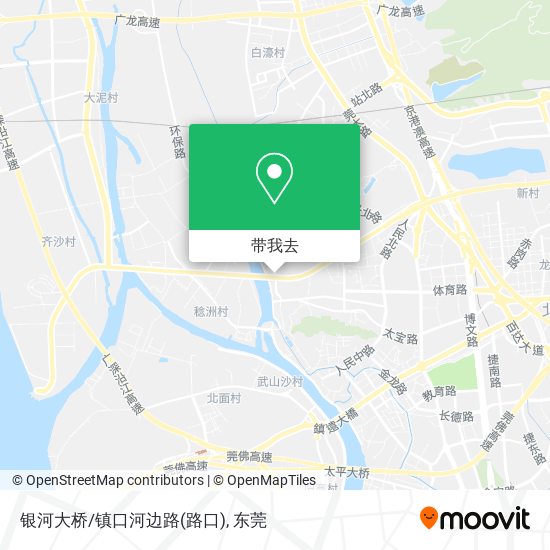 银河大桥/镇口河边路(路口)地图