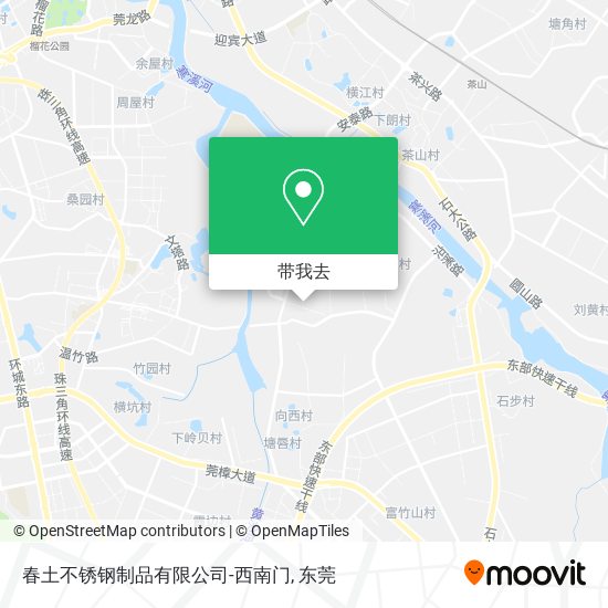 春土不锈钢制品有限公司-西南门地图