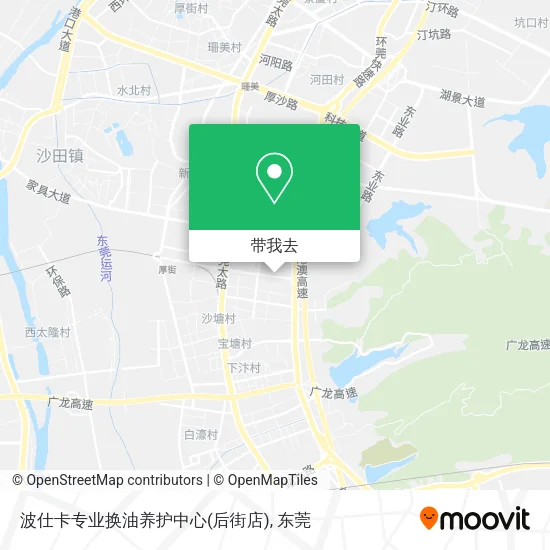 波仕卡专业换油养护中心(后街店)地图