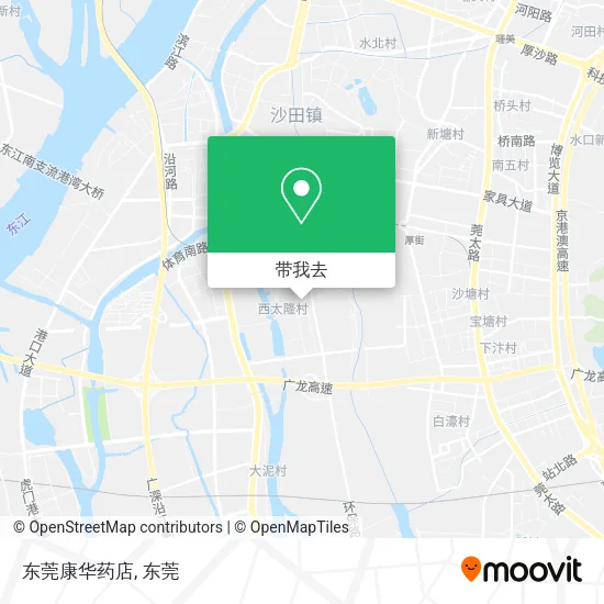 东莞康华药店地图