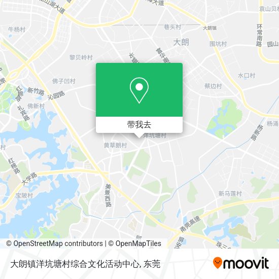 大朗镇洋坑塘村综合文化活动中心地图