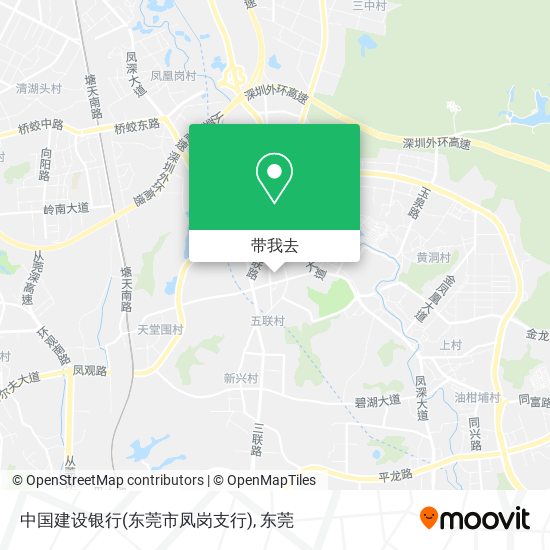 中国建设银行(东莞市凤岗支行)地图