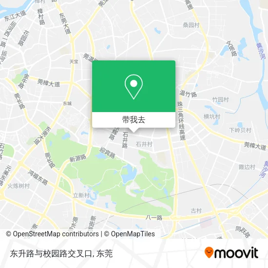 东升路与校园路交叉口地图