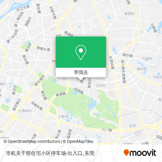 市机关干部住宅小区停车场-出入口地图