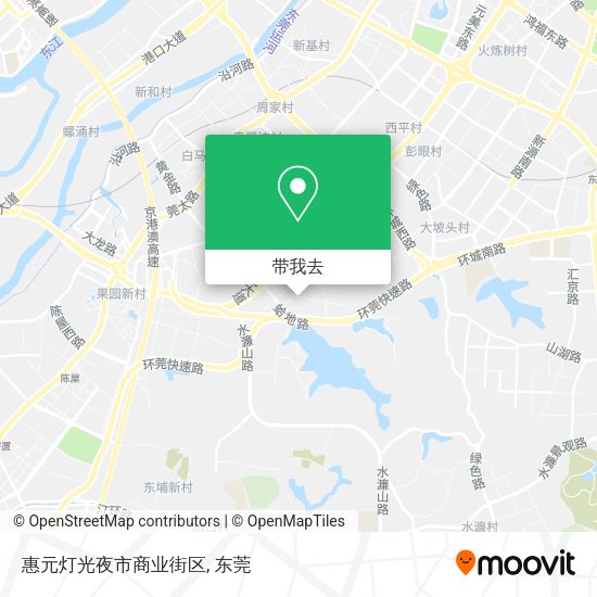 惠元灯光夜市商业街区地图