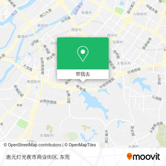 惠元灯光夜市商业街区地图