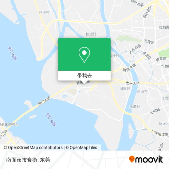 南面夜市食街地图