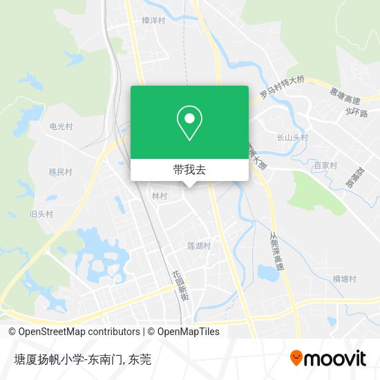 塘厦扬帆小学-东南门地图