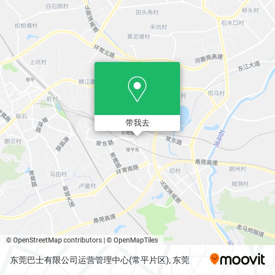 东莞巴士有限公司运营管理中心(常平片区)地图