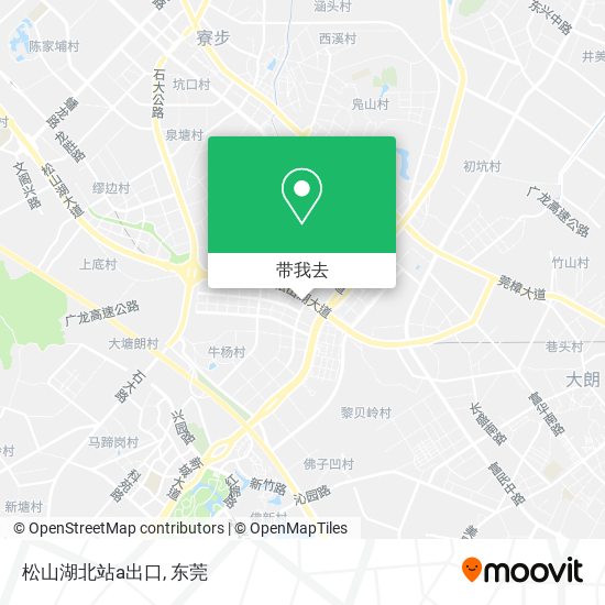 松山湖北站a出口地图
