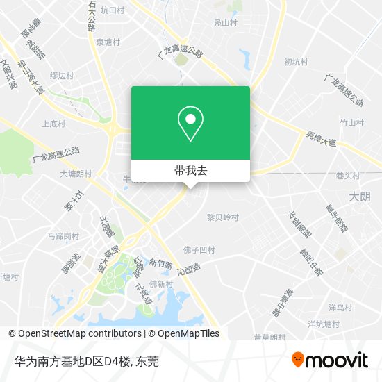 华为南方基地D区D4楼地图