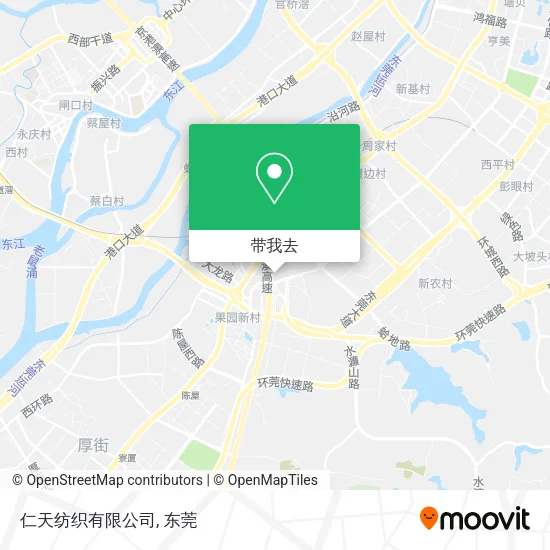 仁天纺织有限公司地图