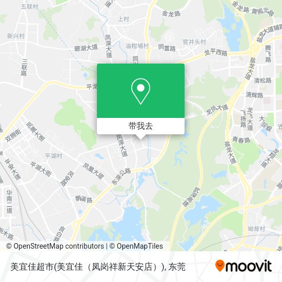 美宜佳超市(美宜佳（凤岗祥新天安店）)地图