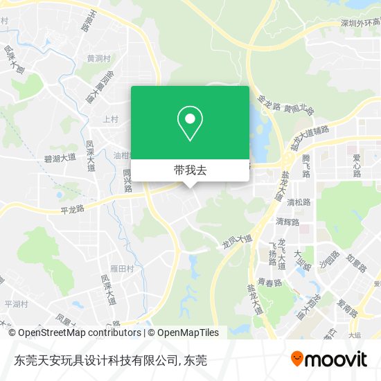 东莞天安玩具设计科技有限公司地图