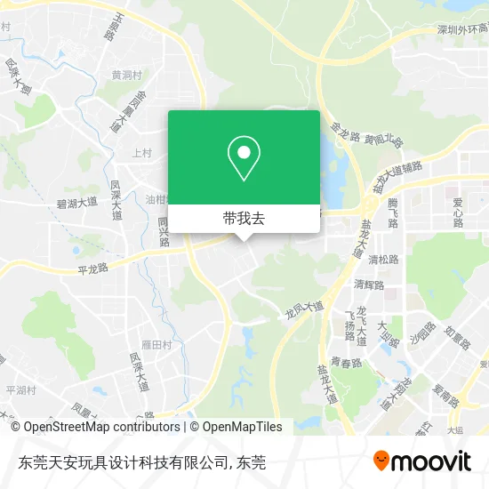 东莞天安玩具设计科技有限公司地图