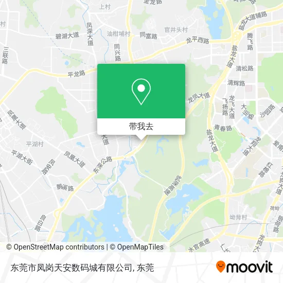 东莞市凤岗天安数码城有限公司地图