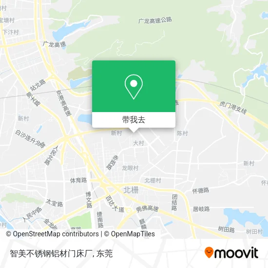 智美不锈钢铝材门床厂地图