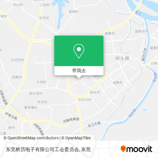 东莞桥历电子有限公司工会委员会地图