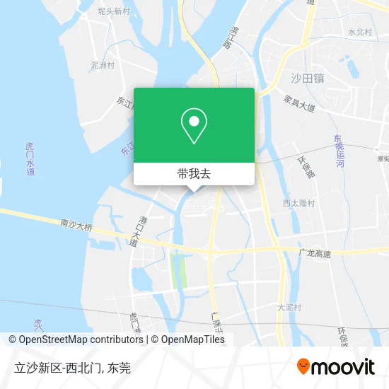 立沙新区-西北门地图
