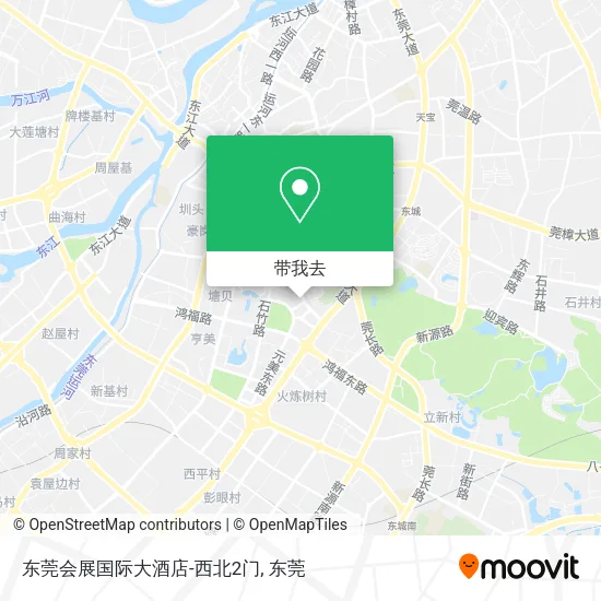 东莞会展国际大酒店-西北2门地图