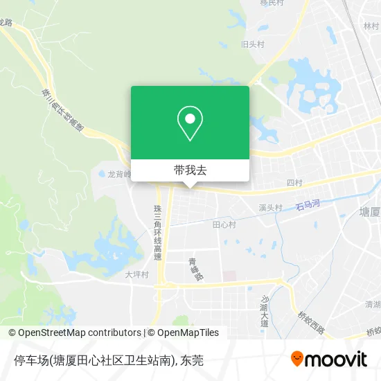 停车场(塘厦田心社区卫生站南)地图