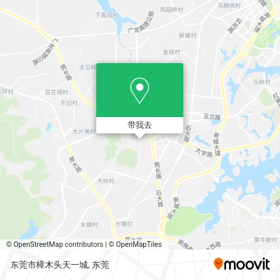 东莞市樟木头天一城地图