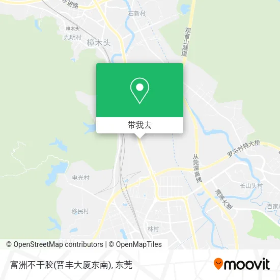 富洲不干胶(晋丰大厦东南)地图