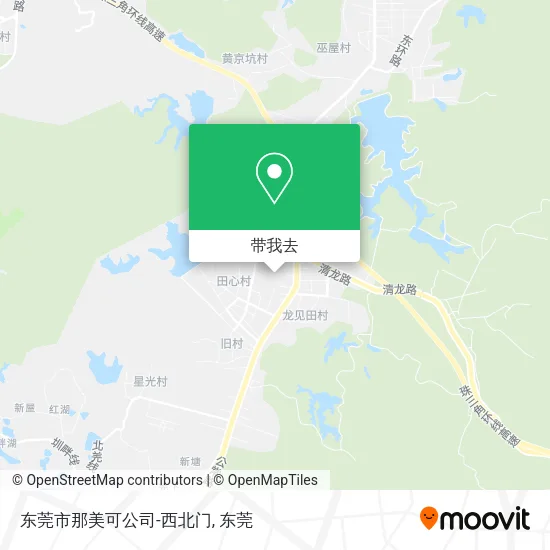 东莞市那美可公司-西北门地图