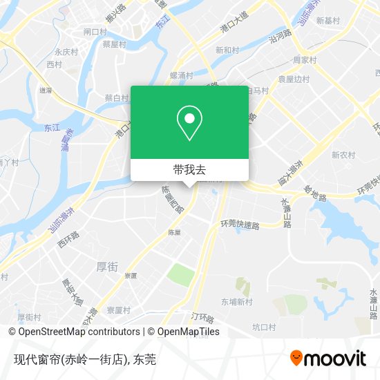 现代窗帘(赤岭一街店)地图