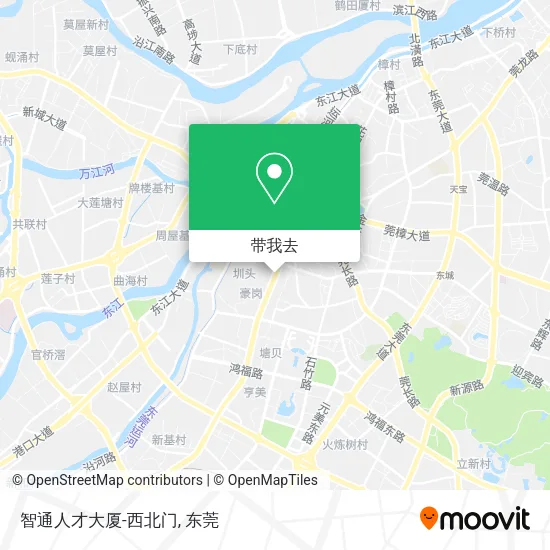 智通人才大厦-西北门地图