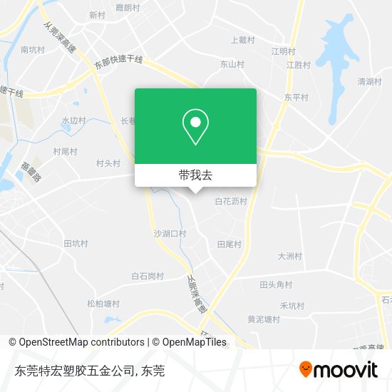 东莞特宏塑胶五金公司地图
