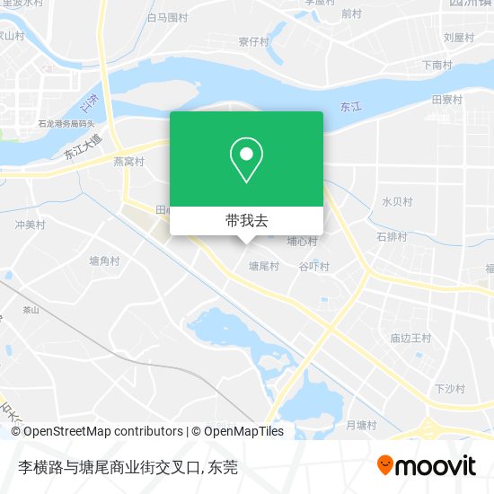 李横路与塘尾商业街交叉口地图
