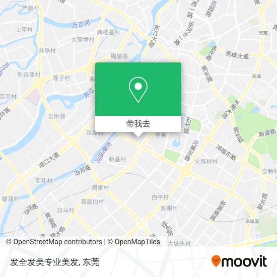 发全发美专业美发地图