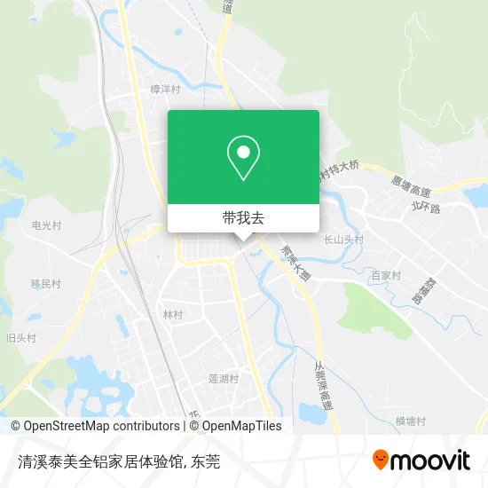 清溪泰美全铝家居体验馆地图