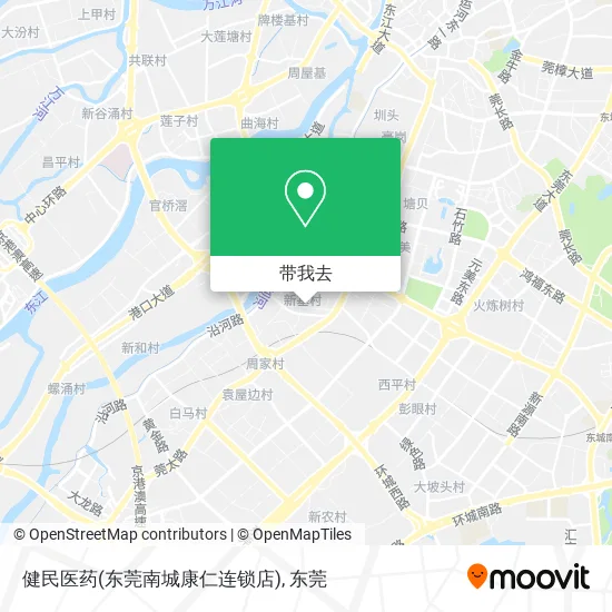 健民医药(东莞南城康仁连锁店)地图